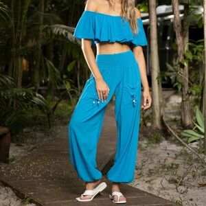 Blanco By Nature Blue Loose Pants (NWT!)